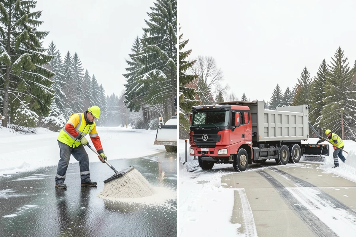Retail Store Parking Lot Snow Removal in Burien, King County, WA - Map customer flow, storefront apron, and cart corral locations