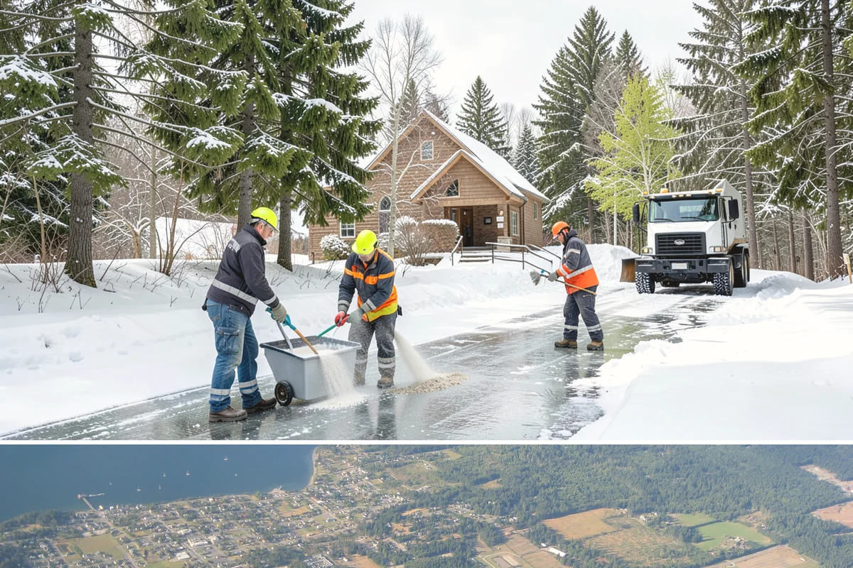 Retail Store Parking Lot Snow Removal in Coupeville, Island County, WA - Retail lots in Western Washington face the highest snow disruption from late November through February, spanning the holiday...
