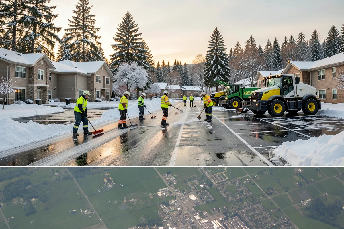 Retail Store Parking Lot Snow Removal in Enumclaw, King County, WA - Retail lots in Western Washington face the highest snow disruption from late November through February, spanning the holiday...