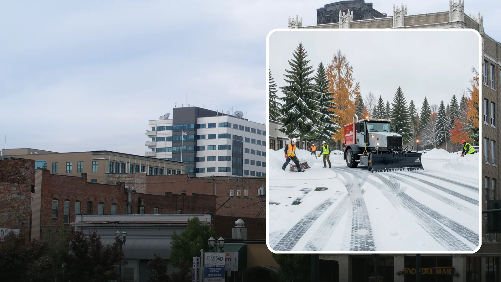 Retail Store Parking Lot Snow Removal in Everett, Snohomish County, WA - We clear retail lots so Western Washington shoppers can park and reach the storefront the moment doors open.