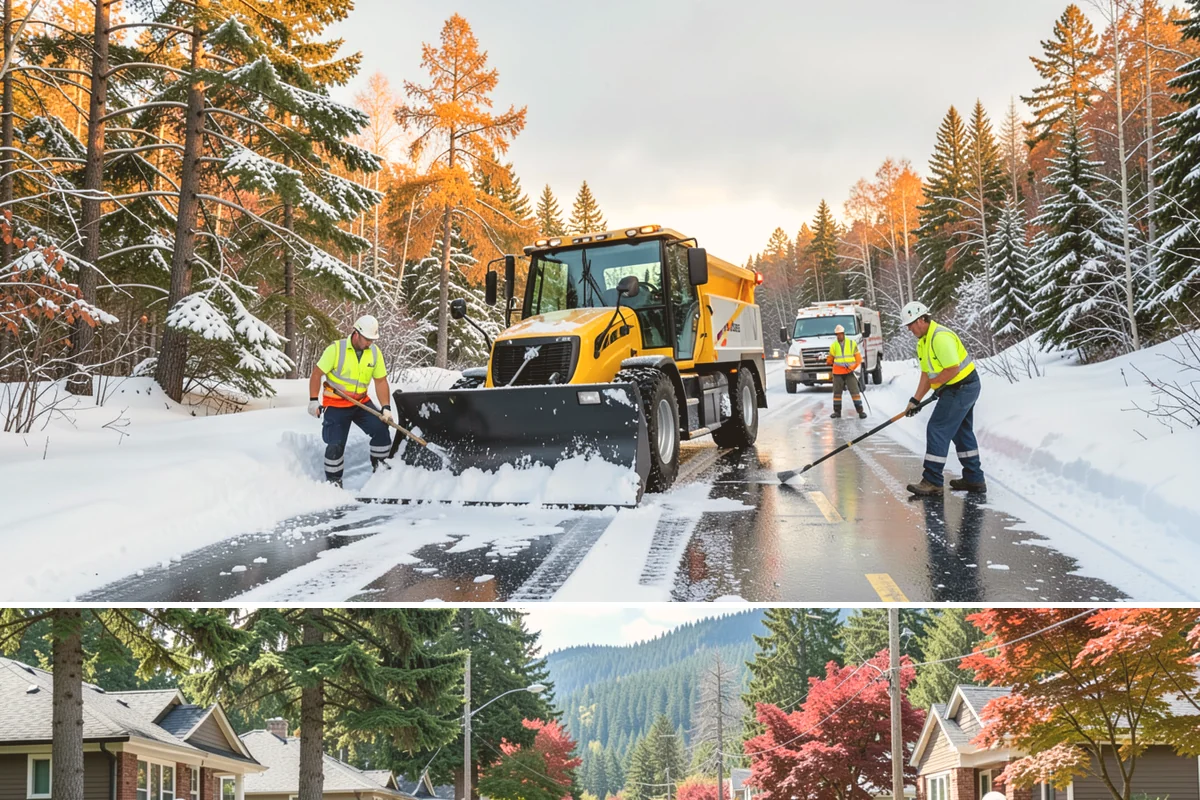 Retail Store Parking Lot Snow Removal in Hunts Point, King County, WA - Retail lots in Western Washington face the highest snow disruption from late November through February, spanning the holiday...