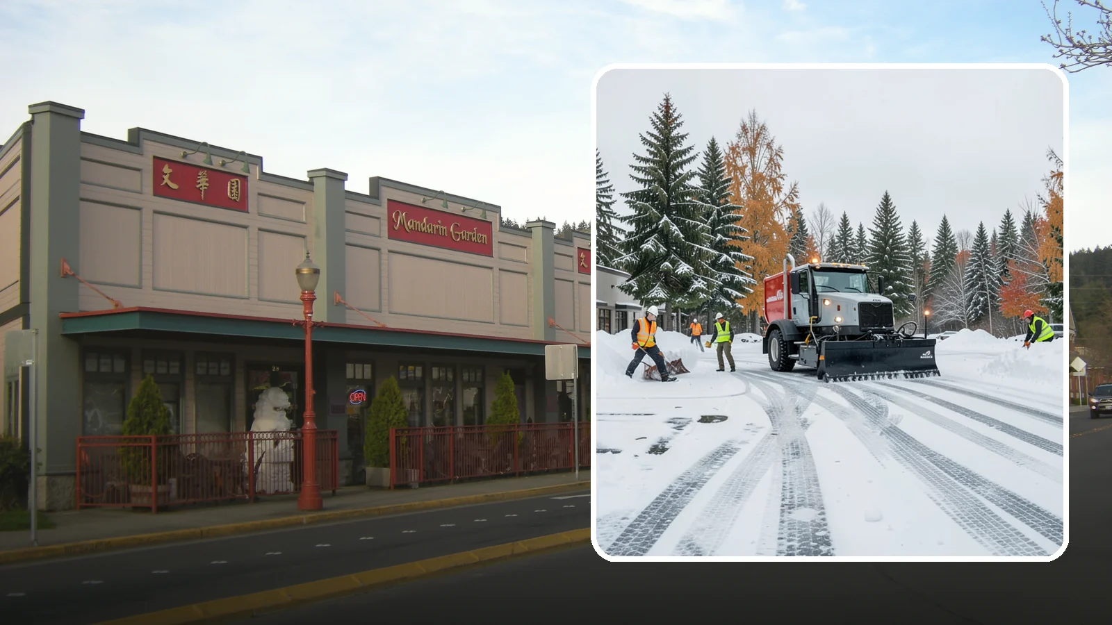 Retail Store Parking Lot Snow Removal in Issaquah, King County, WA - We clear retail lots so Western Washington shoppers can park and reach the storefront the moment doors open.