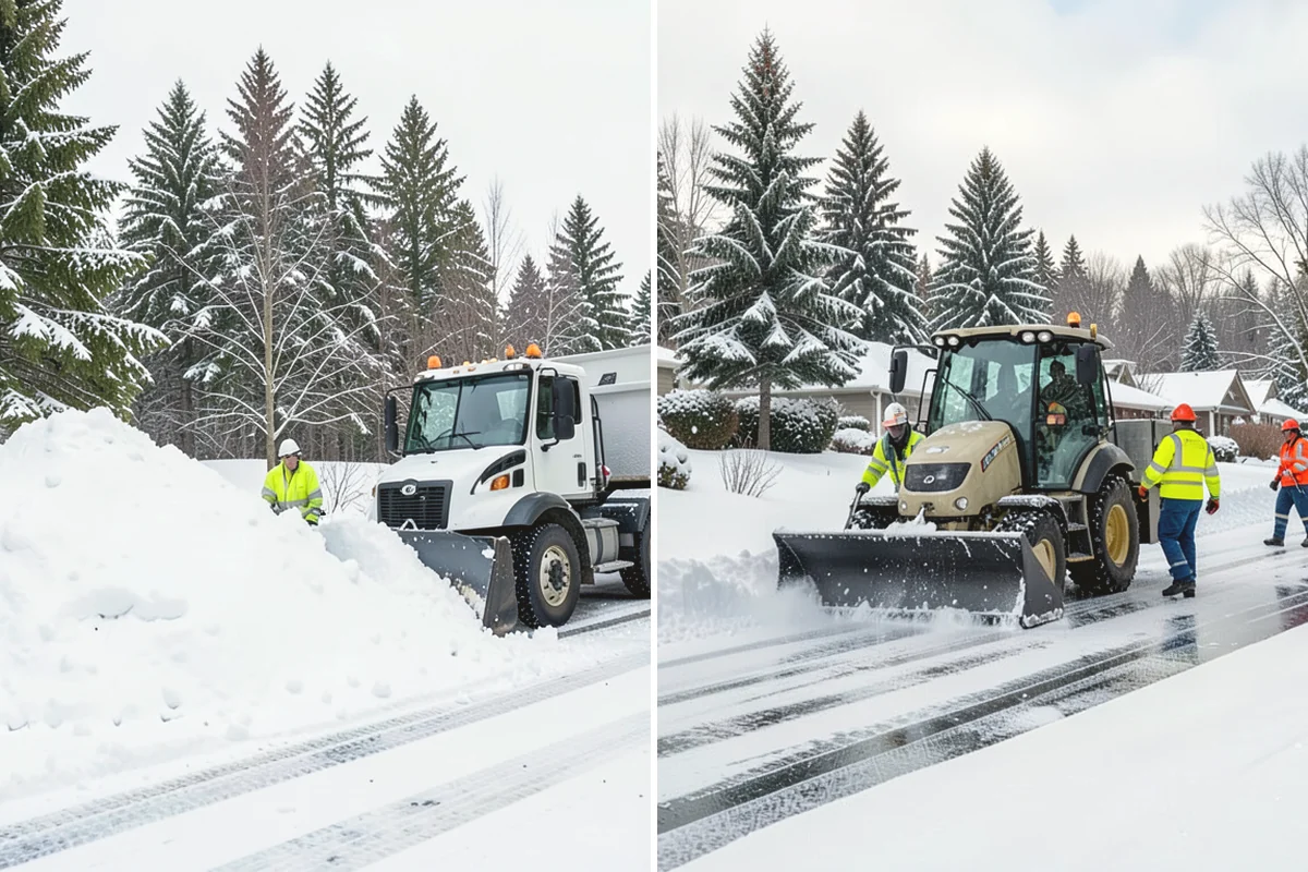 Retail Store Parking Lot Snow Removal in Issaquah, King County, WA - Map customer flow, storefront apron, and cart corral locations