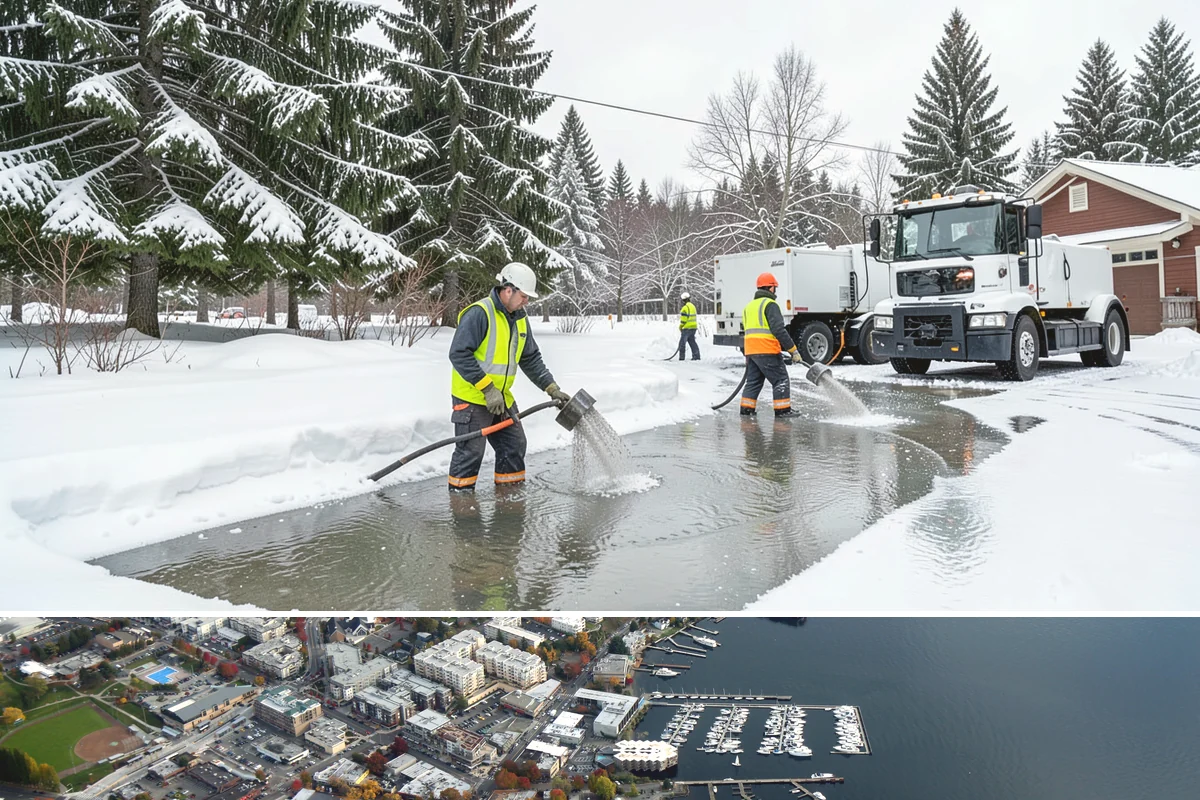 Retail Store Parking Lot Snow Removal in Kirkland, King County, WA - Retail lots in Western Washington face the highest snow disruption from late November through February, spanning the holiday...