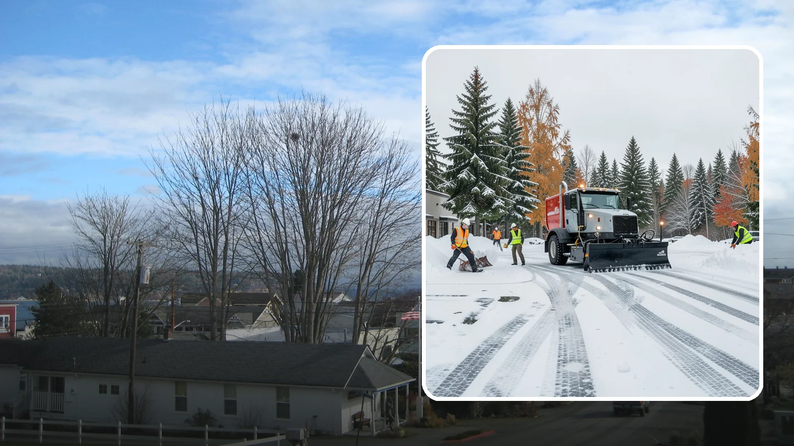 Retail Store Parking Lot Snow Removal in Langley, Island County, WA - We clear retail lots so Western Washington shoppers can park and reach the storefront the moment doors open.