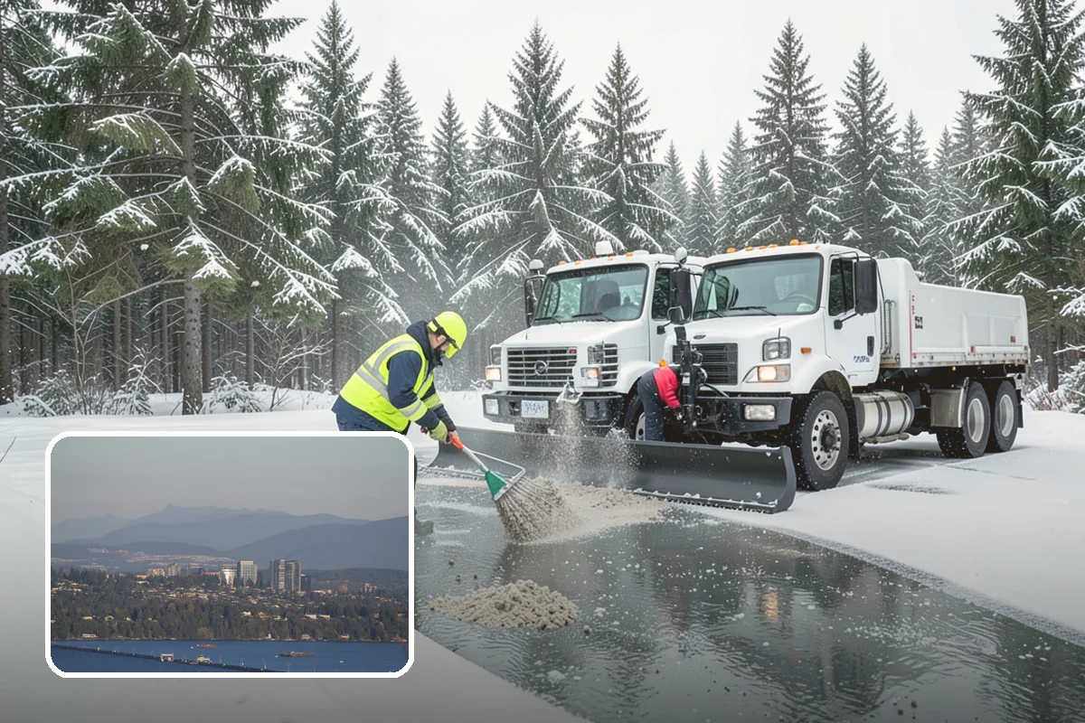 Retail Store Parking Lot Snow Removal in Medina, King County, WA - Customers can park and reach the entrance without wading through slush