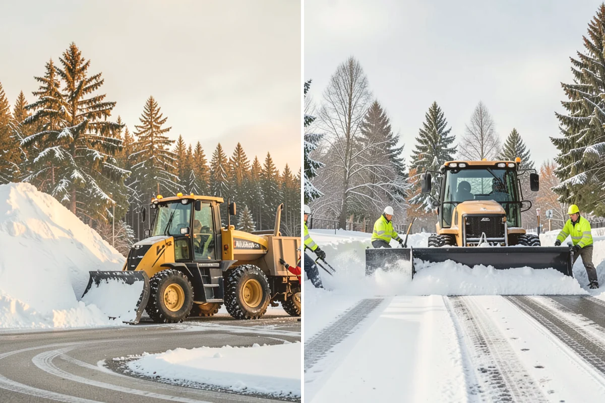 Retail Store Parking Lot Snow Removal in Milton, King County, WA - Map customer flow, storefront apron, and cart corral locations