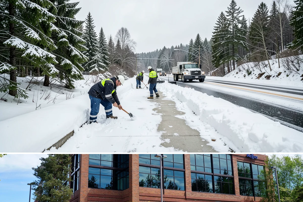 Retail Store Parking Lot Snow Removal in Mountlake Terrace, Snohomish County, WA - Retail lots in Western Washington face the highest snow disruption from late November through February, spanning the holiday...