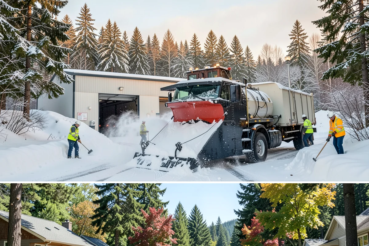 Retail Store Parking Lot Snow Removal in Orting, Pierce County, WA - Retail lots in Western Washington face the highest snow disruption from late November through February, spanning the holiday...