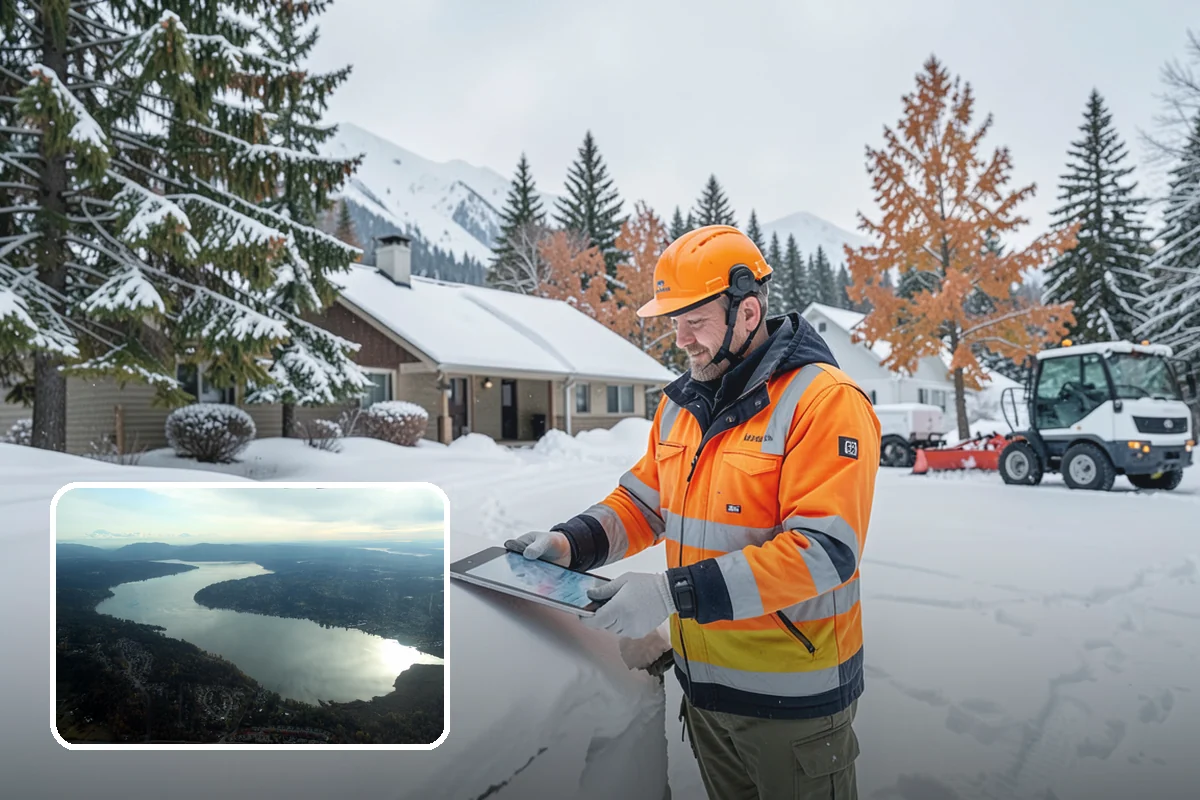 Retail Store Parking Lot Snow Removal in Sammamish, King County, WA - Customers can park and reach the entrance without wading through slush