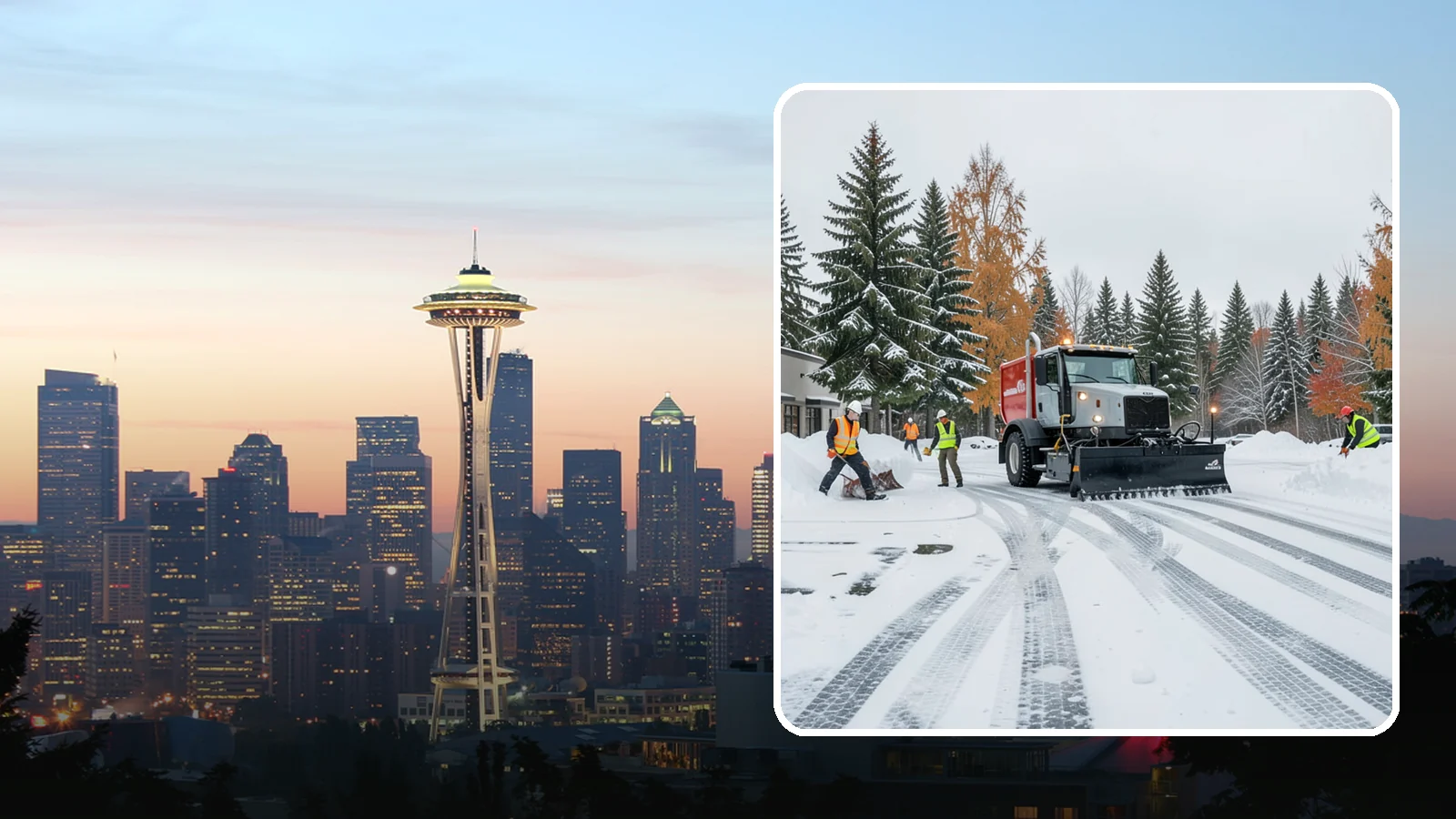 Retail Store Parking Lot Snow Removal in Seattle, King County, WA - We clear retail lots so Western Washington shoppers can park and reach the storefront the moment doors open.