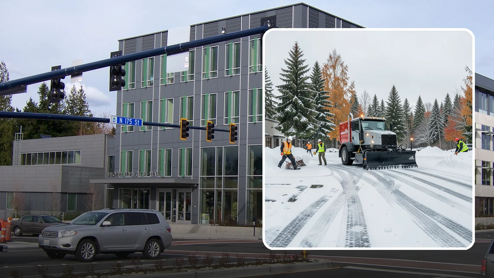 Retail Store Parking Lot Snow Removal in Shoreline, King County, WA - We clear retail lots so Western Washington shoppers can park and reach the storefront the moment doors open.