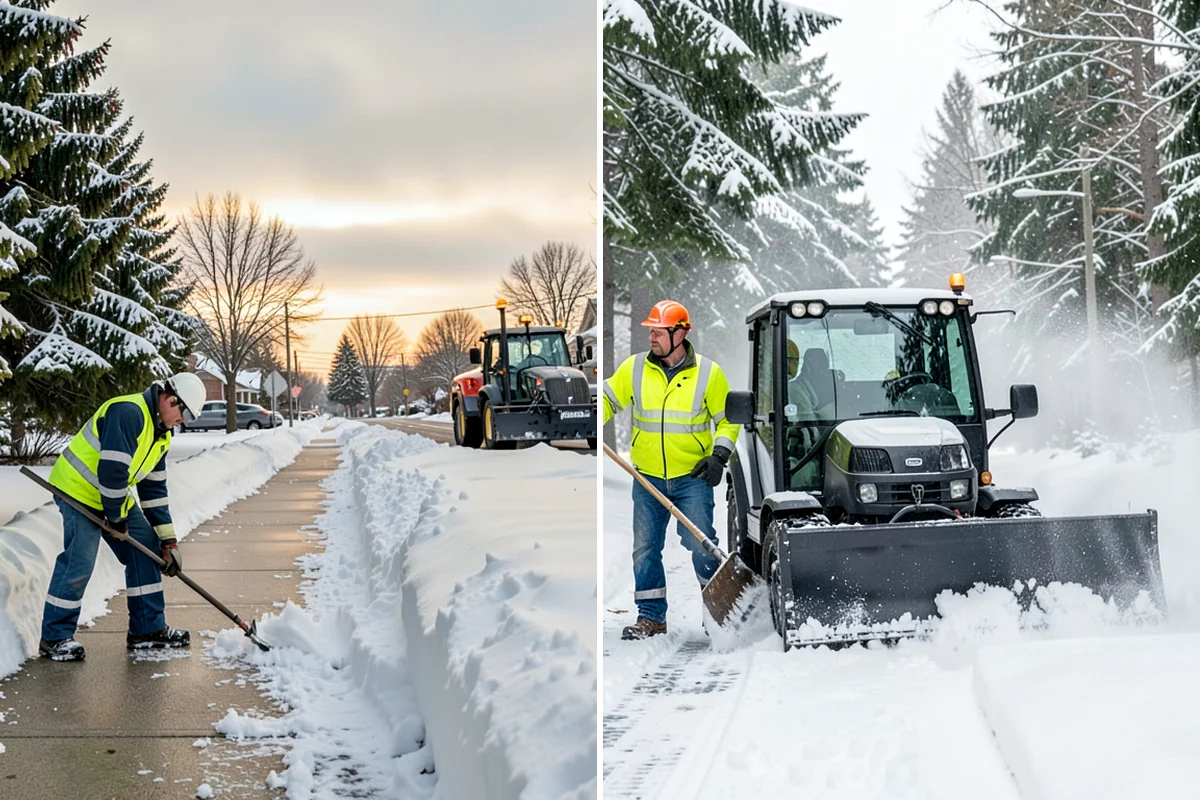 Retail Store Parking Lot Snow Removal in Shoreline, King County, WA - Map customer flow, storefront apron, and cart corral locations