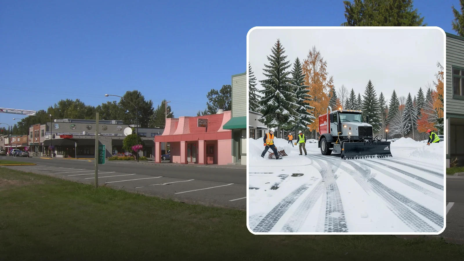 Retail Store Parking Lot Snow Removal in Snoqualmie, King County, WA - We clear retail lots so Western Washington shoppers can park and reach the storefront the moment doors open.