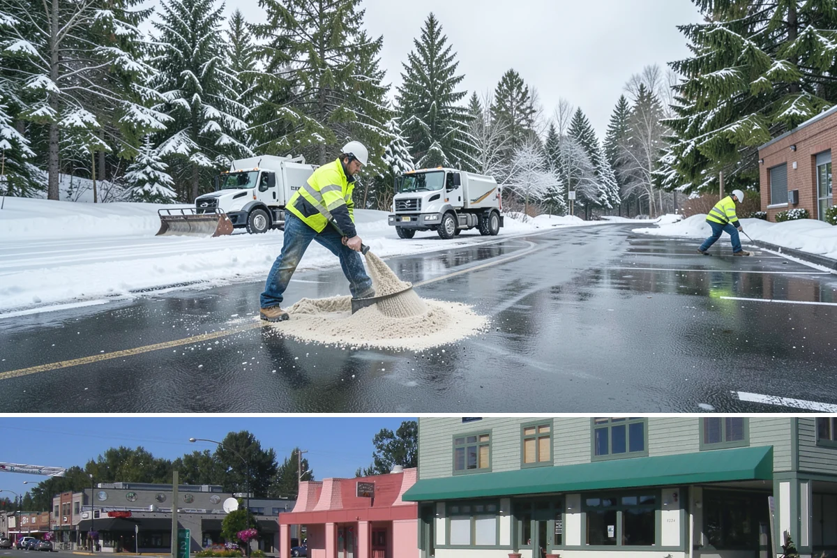 Retail Store Parking Lot Snow Removal in Snoqualmie, King County, WA - Retail lots in Western Washington face the highest snow disruption from late November through February, spanning the holiday...