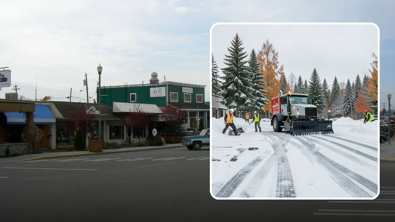 Retail Store Parking Lot Snow Removal in Stanwood, Snohomish County, WA - We clear retail lots so Western Washington shoppers can park and reach the storefront the moment doors open.