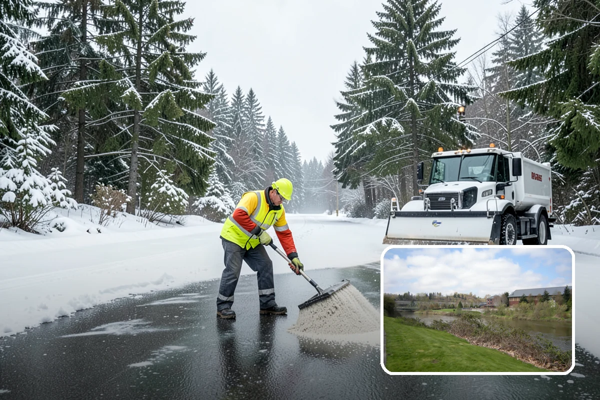 Retail Store Parking Lot Snow Removal in Tukwila, King County, WA - Customers can park and reach the entrance without wading through slush