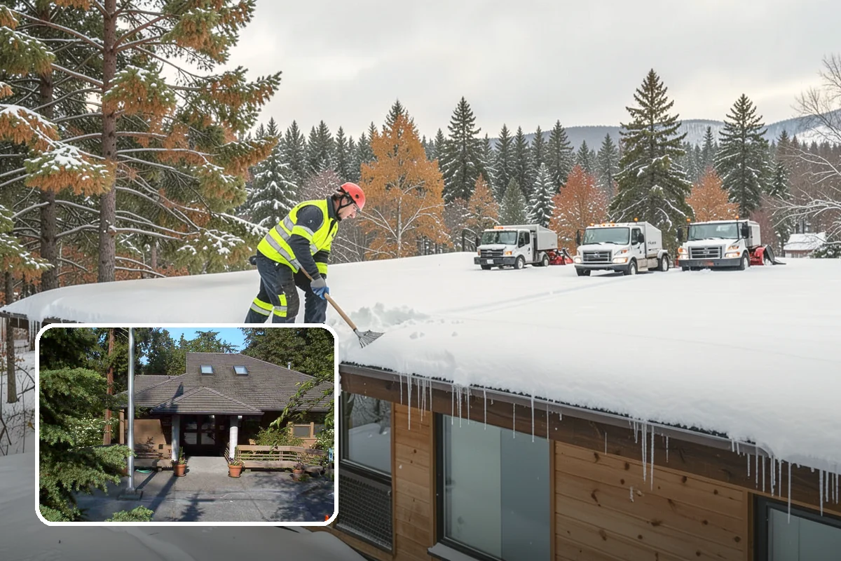 Retail Store Parking Lot Snow Removal in Yarrow Point, King County, WA - Customers can park and reach the entrance without wading through slush