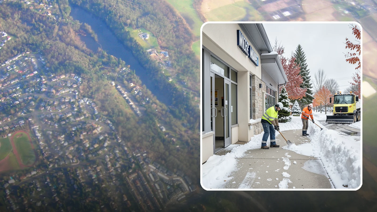 Retail Store Sidewalk Clearing in Algona, King County, WA - Storefront and entrance sidewalk clearing for Western Washington retailers that keeps customers safe and your doors open through...
