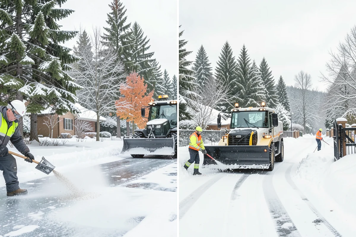 Retail Store Sidewalk Clearing in Burlington, Skagit County, WA - Clear the entry apron and storefront walk before opening