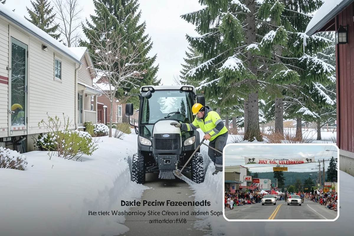 Retail Store Sidewalk Clearing in Carnation, King County, WA - Keeps your doors open and customers arriving during winter weather