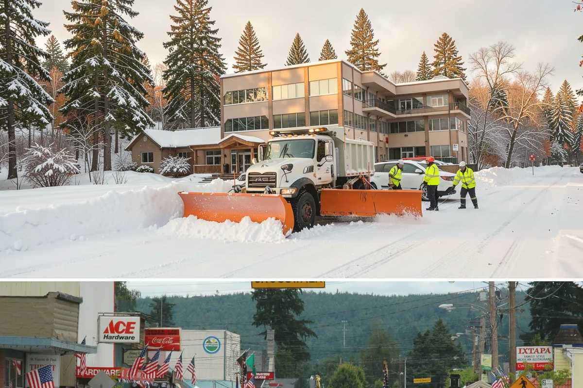 Retail Store Sidewalk Clearing in Carnation, King County, WA - Retail sidewalk risk is highest from late November through February, especially during daytime thaw-refreeze that rebuilds ice at...