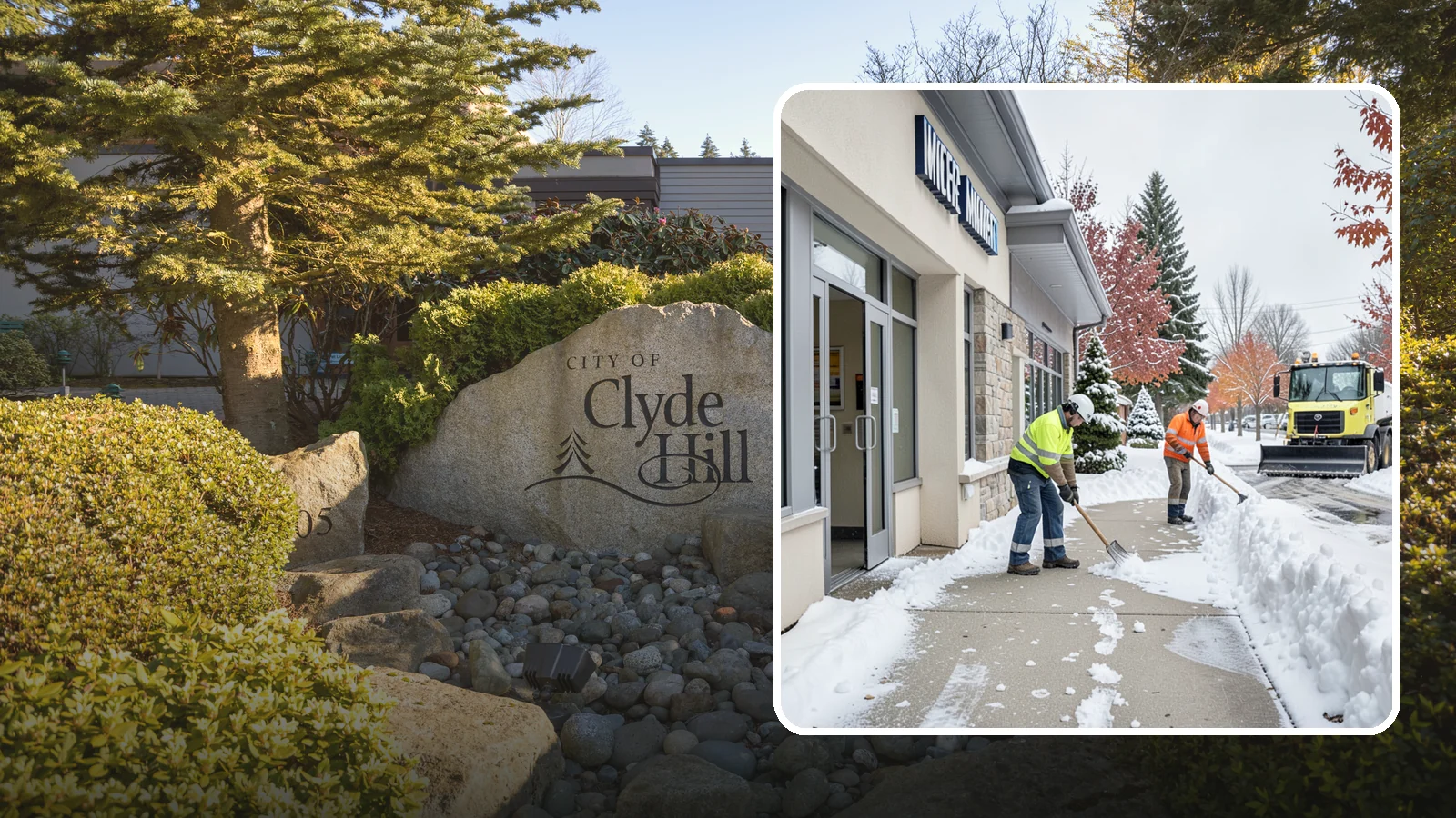 Retail Store Sidewalk Clearing in Clyde Hill, King County, WA - Storefront and entrance sidewalk clearing for Western Washington retailers that keeps customers safe and your doors open through...