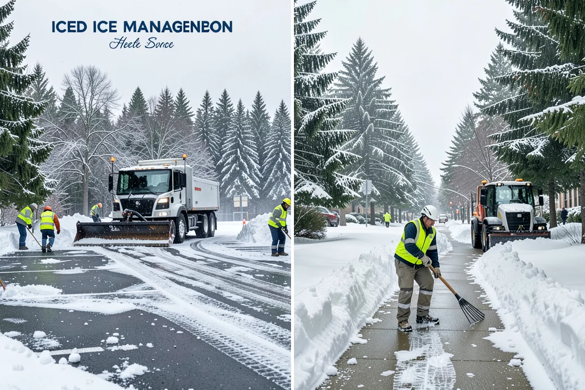 Retail Store Sidewalk Clearing in Clyde Hill, King County, WA - Clear the entry apron and storefront walk before opening