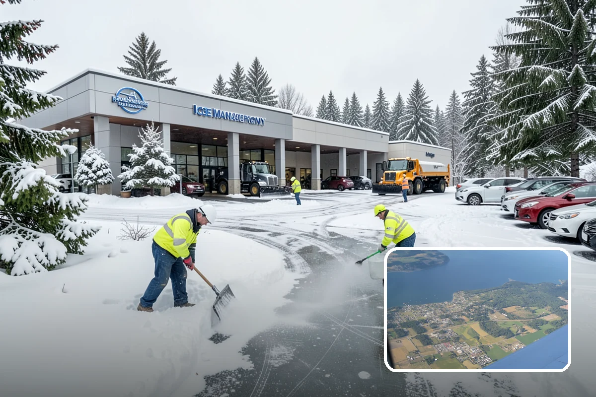 Retail Store Sidewalk Clearing in Coupeville, Island County, WA - Keeps your doors open and customers arriving during winter weather