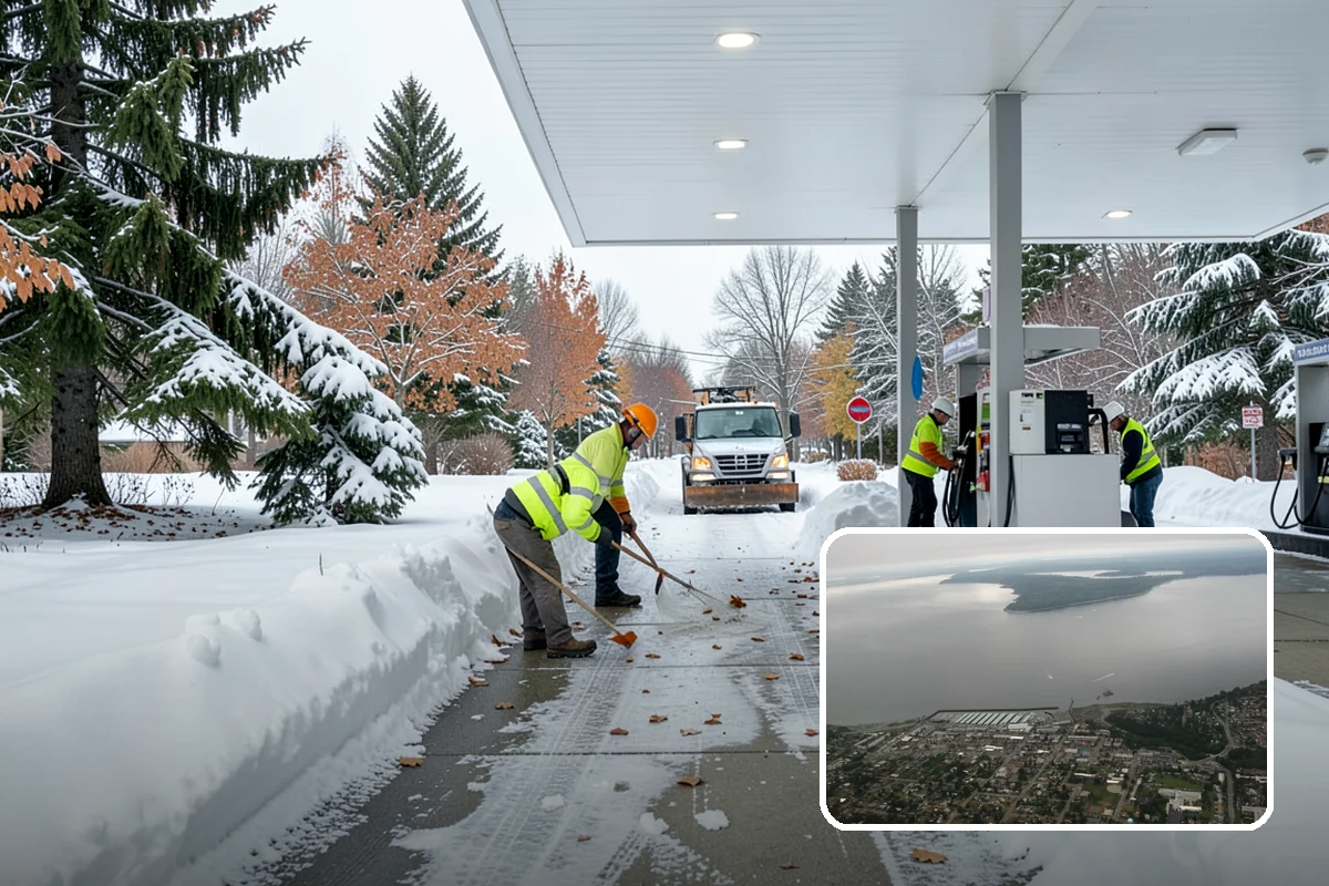 Retail Store Sidewalk Clearing in Des Moines, King County, WA - Keeps your doors open and customers arriving during winter weather