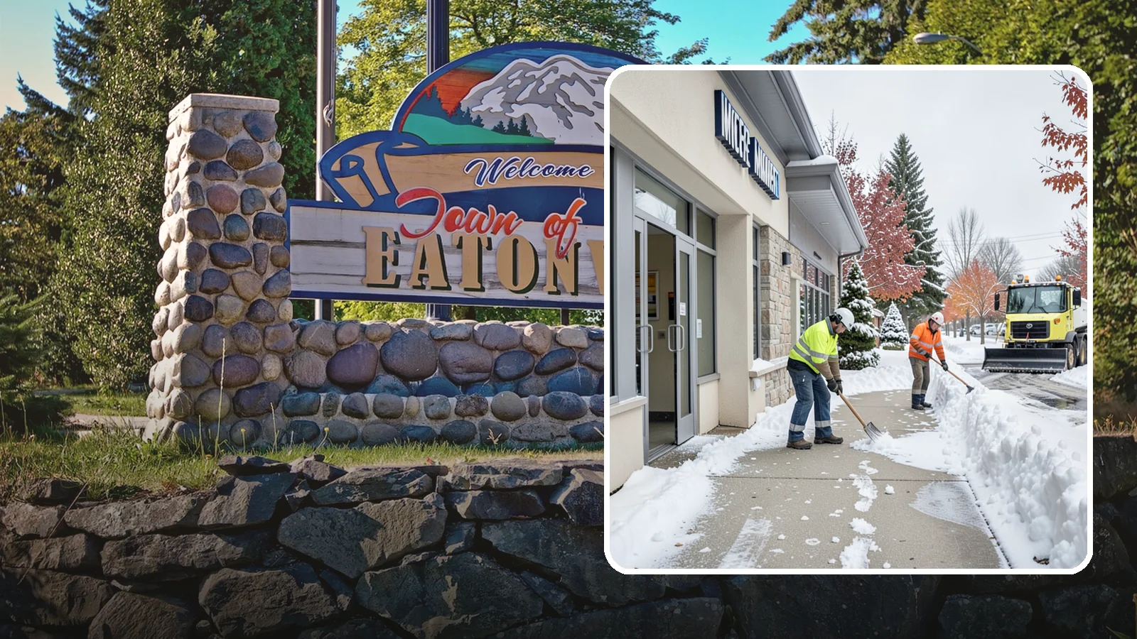 Retail Store Sidewalk Clearing in Eatonville, Pierce County, WA - Storefront and entrance sidewalk clearing for Western Washington retailers that keeps customers safe and your doors open through...