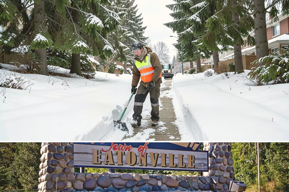 Retail Store Sidewalk Clearing in Eatonville, Pierce County, WA - Retail sidewalk risk is highest from late November through February, especially during daytime thaw-refreeze that rebuilds ice at...