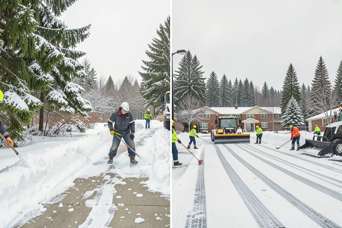 Retail Store Sidewalk Clearing in Edmonds, Snohomish County, WA - Clear the entry apron and storefront walk before opening