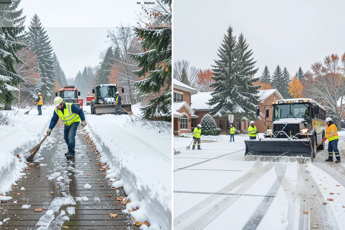 Retail Store Sidewalk Clearing in Granite Falls, Snohomish County, WA - Clear the entry apron and storefront walk before opening
