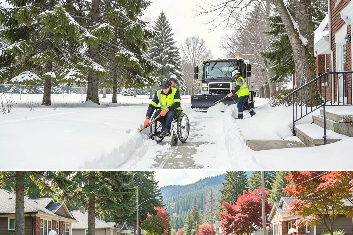 Retail Store Sidewalk Clearing in Hunts Point, King County, WA - Retail sidewalk risk is highest from late November through February, especially during daytime thaw-refreeze that rebuilds ice at...