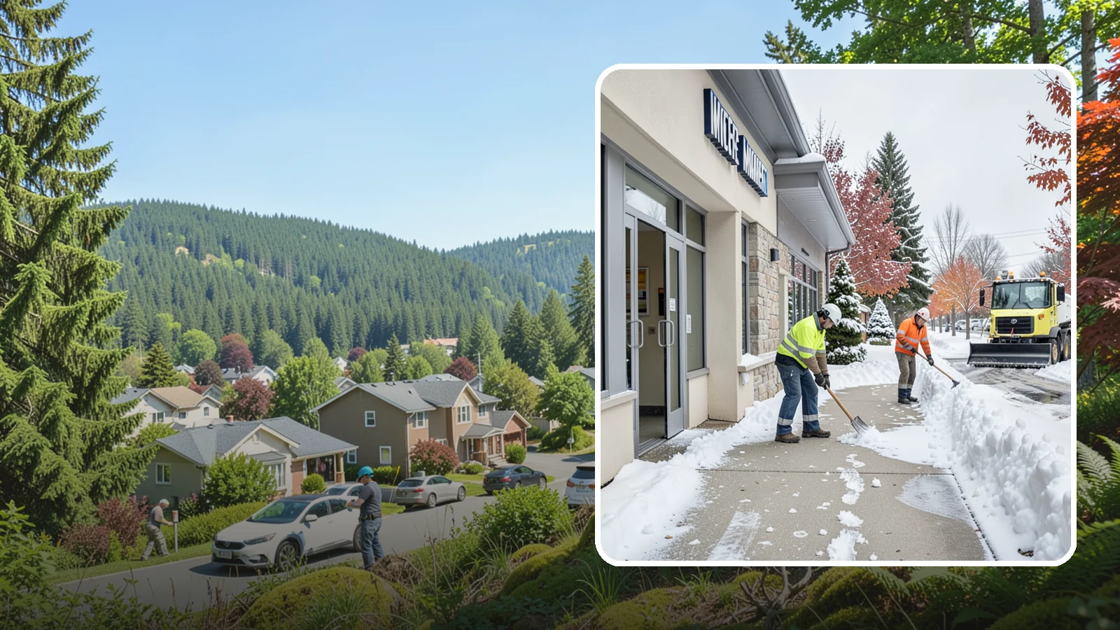 Retail Store Sidewalk Clearing in Index, Snohomish County, WA - Storefront and entrance sidewalk clearing for Western Washington retailers that keeps customers safe and your doors open through...