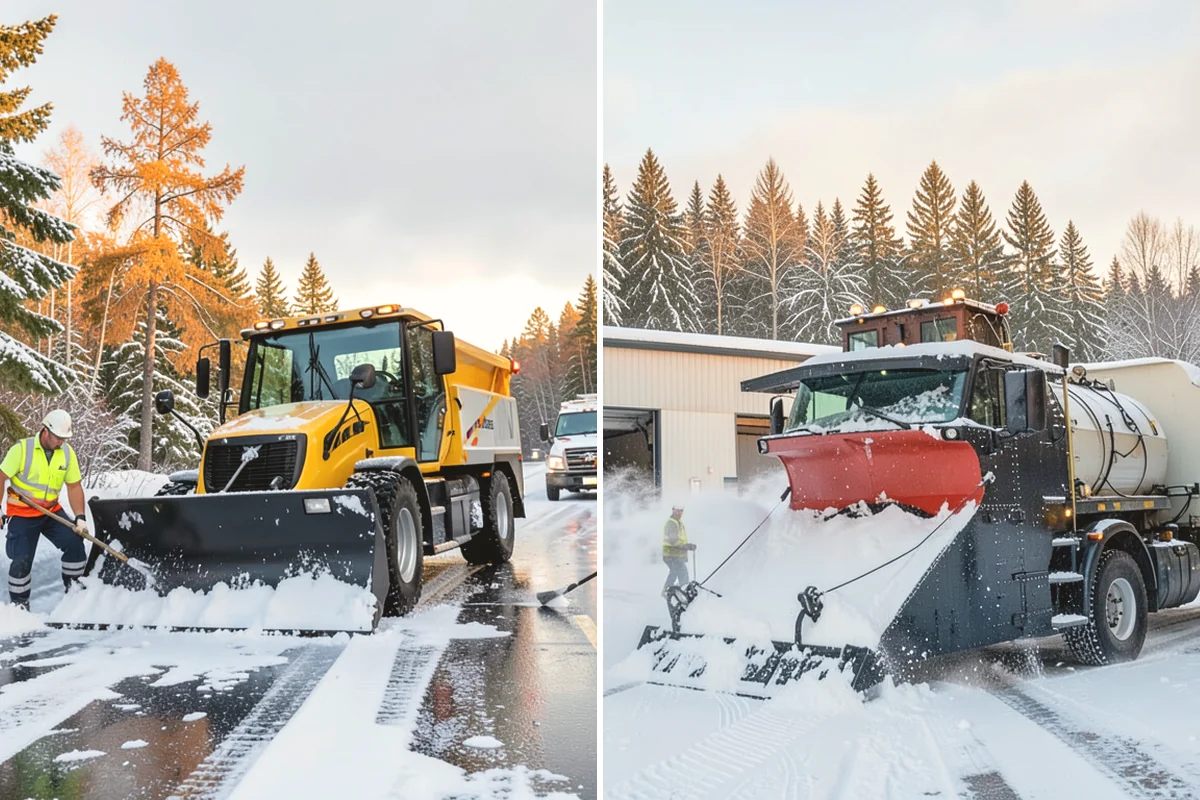 Retail Store Sidewalk Clearing in Issaquah, King County, WA - Clear the entry apron and storefront walk before opening