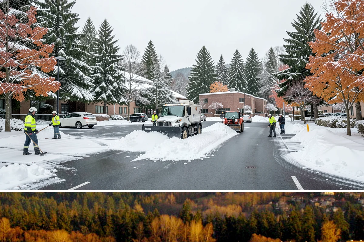 Retail Store Sidewalk Clearing in Kenmore, King County, WA - Retail sidewalk risk is highest from late November through February, especially during daytime thaw-refreeze that rebuilds ice at...