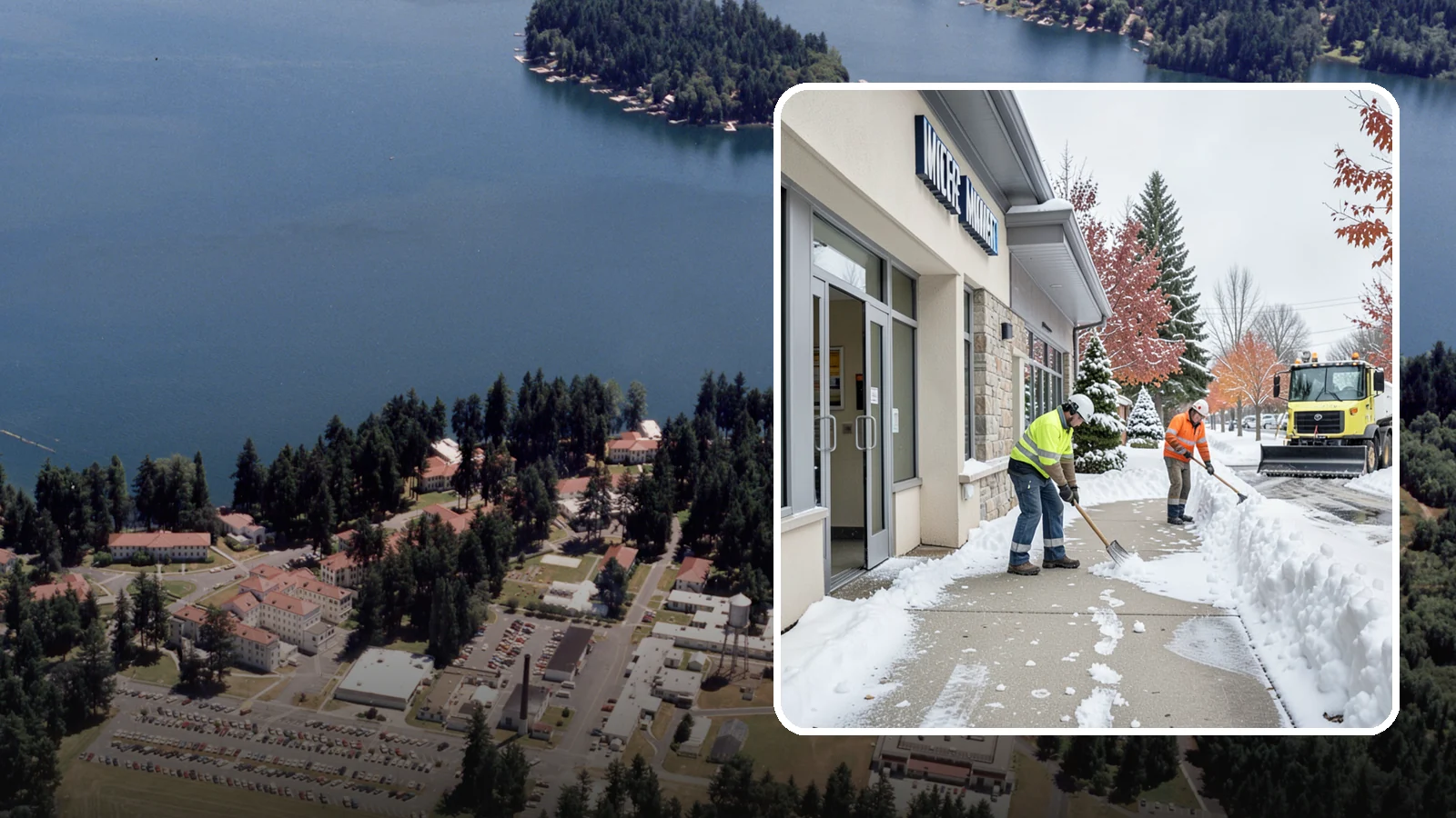 Retail Store Sidewalk Clearing in Lakewood, Pierce County, WA - Storefront and entrance sidewalk clearing for Western Washington retailers that keeps customers safe and your doors open through...