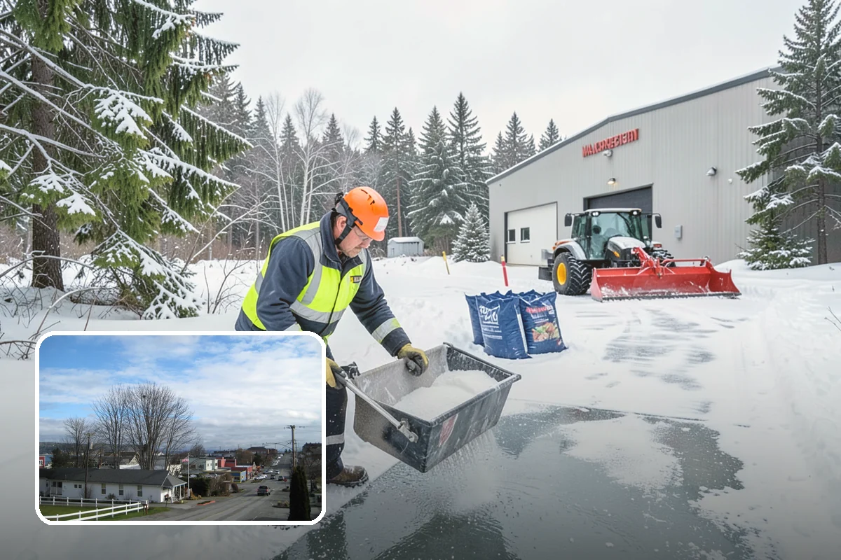 Retail Store Sidewalk Clearing in Langley, Island County, WA - Keeps your doors open and customers arriving during winter weather