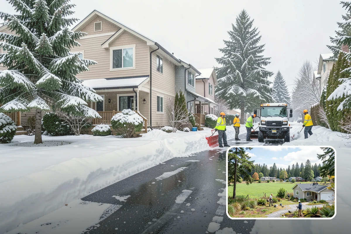 Retail Store Sidewalk Clearing in Lyman, Skagit County, WA - Keeps your doors open and customers arriving during winter weather