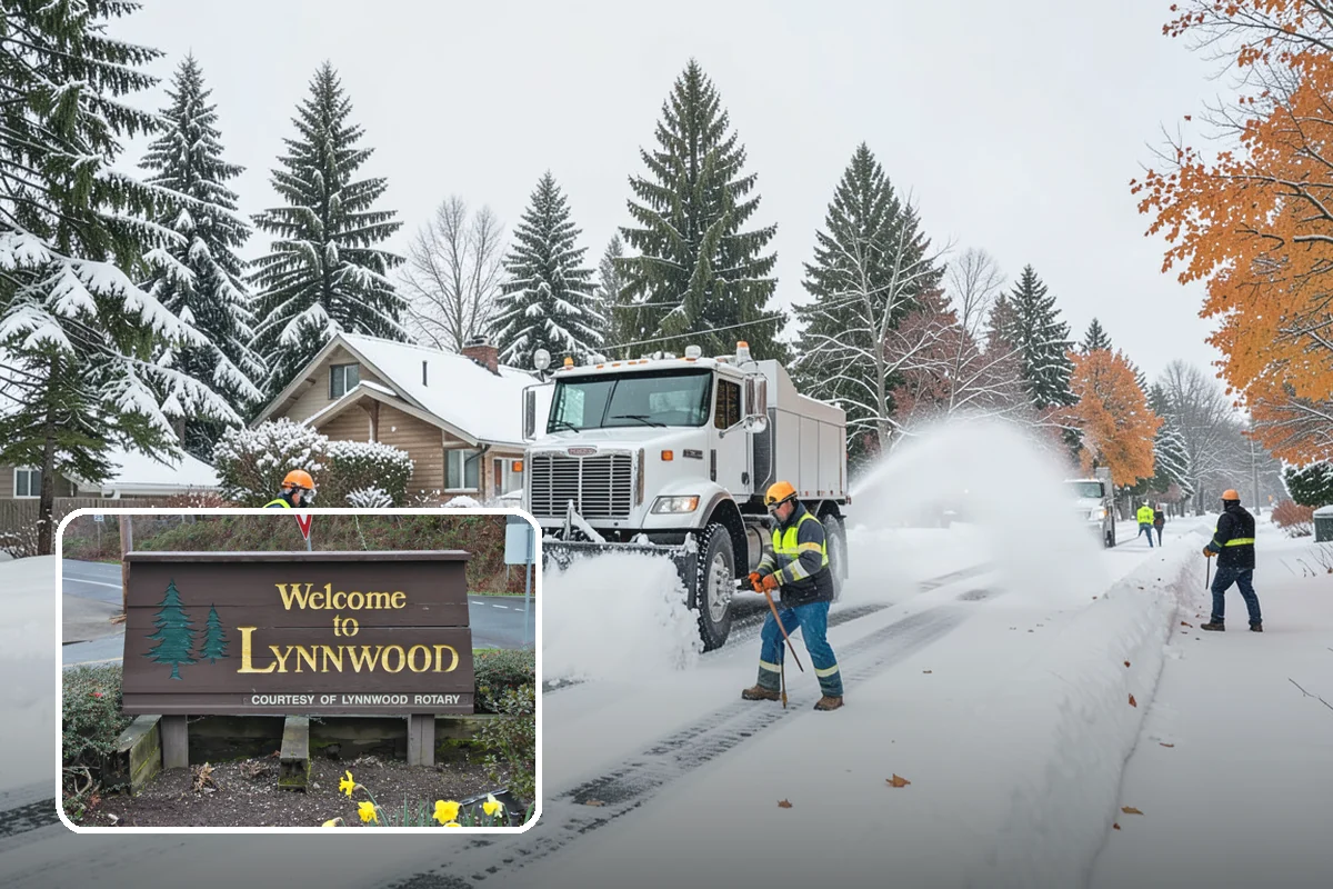 Retail Store Sidewalk Clearing in Lynnwood, Snohomish County, WA - Keeps your doors open and customers arriving during winter weather