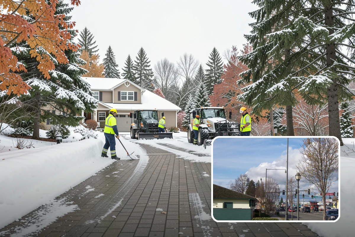 Retail Store Sidewalk Clearing in Marysville, Snohomish County, WA - Keeps your doors open and customers arriving during winter weather