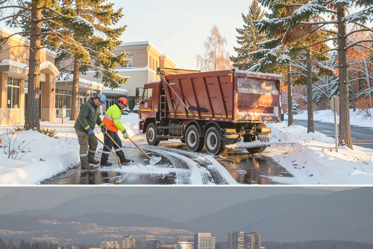 Retail Store Sidewalk Clearing in Medina, King County, WA - Retail sidewalk risk is highest from late November through February, especially during daytime thaw-refreeze that rebuilds ice at...