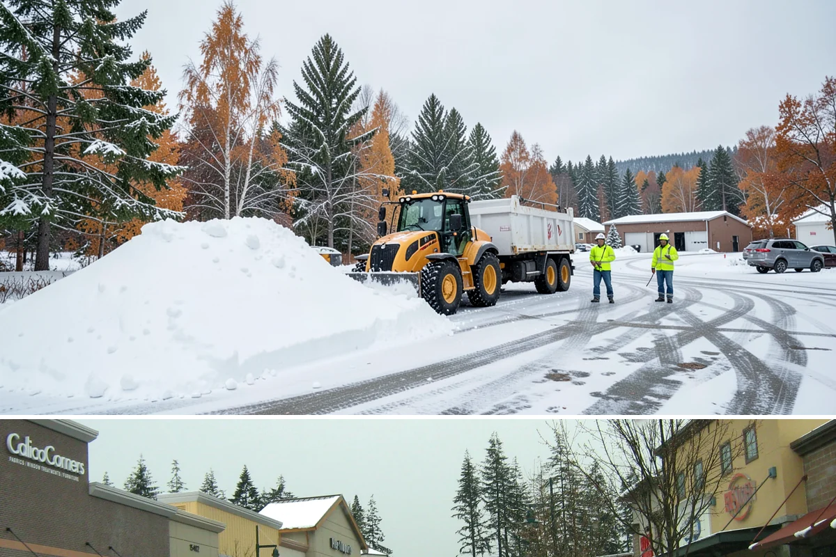 Retail Store Sidewalk Clearing in Mill Creek, Snohomish County, WA - Retail sidewalk risk is highest from late November through February, especially during daytime thaw-refreeze that rebuilds ice at...
