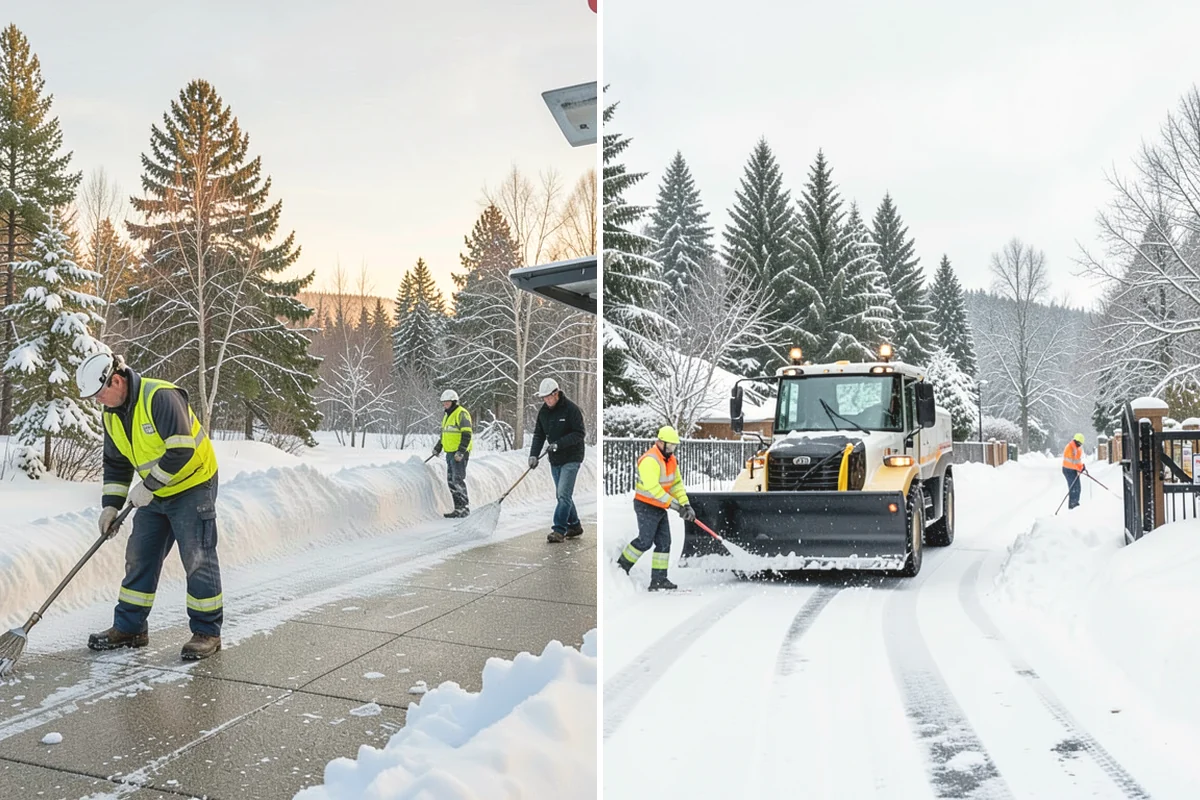 Retail Store Sidewalk Clearing in Monroe, Snohomish County, WA - Clear the entry apron and storefront walk before opening