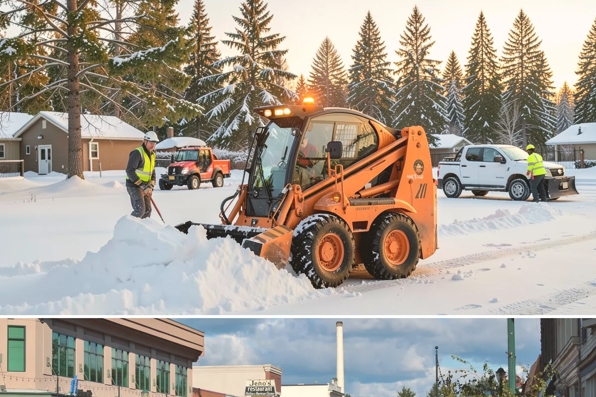 Retail Store Sidewalk Clearing in Monroe, Snohomish County, WA - Retail sidewalk risk is highest from late November through February, especially during daytime thaw-refreeze that rebuilds ice at...