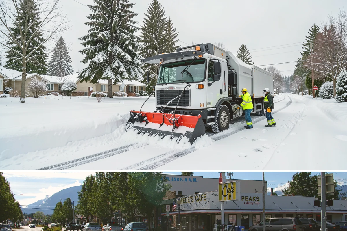 Retail Store Sidewalk Clearing in North Bend, King County, WA - Retail sidewalk risk is highest from late November through February, especially during daytime thaw-refreeze that rebuilds ice at...