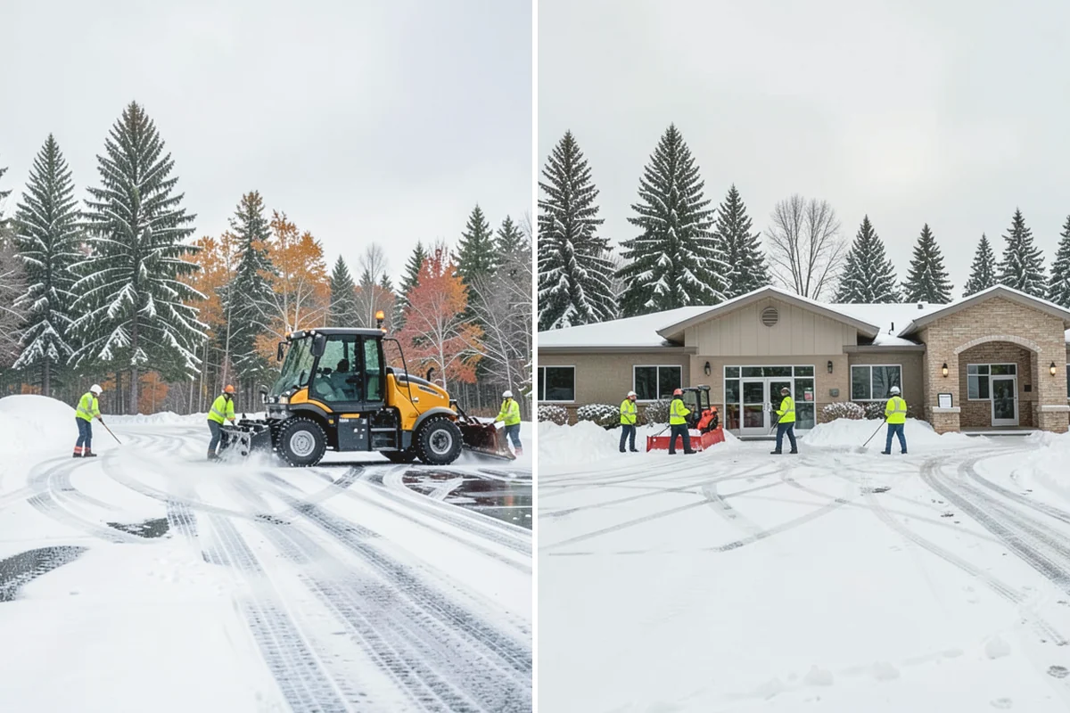 Retail Store Sidewalk Clearing in Oak Harbor, Island County, WA - Clear the entry apron and storefront walk before opening