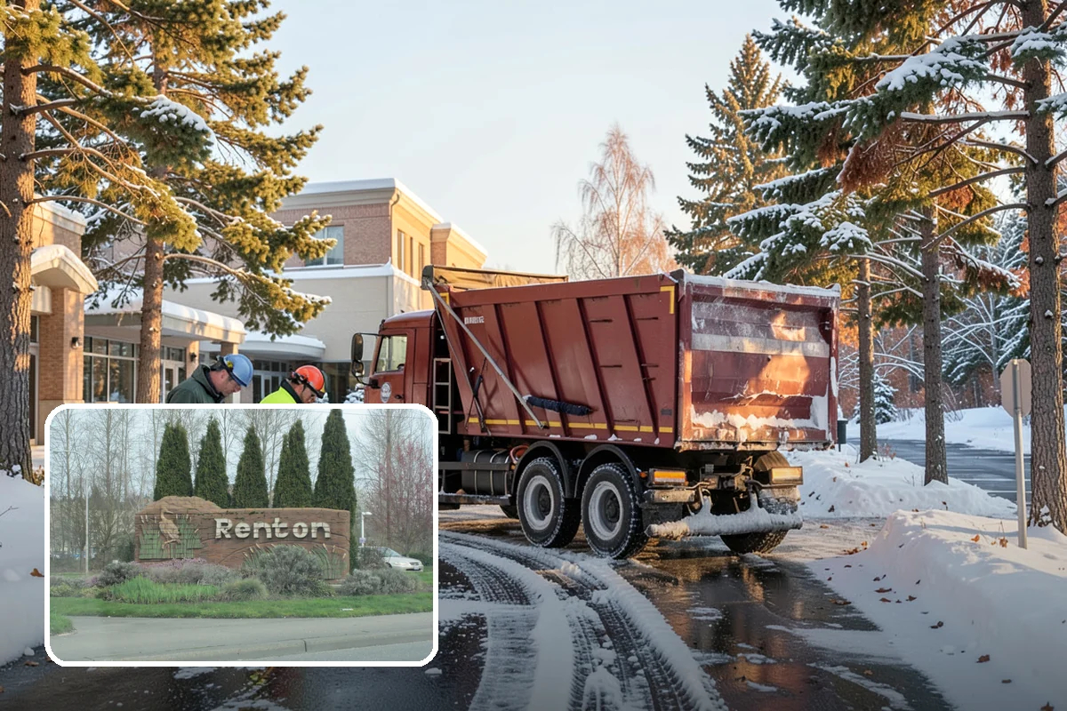 Retail Store Sidewalk Clearing in Renton, King County, WA - Keeps your doors open and customers arriving during winter weather